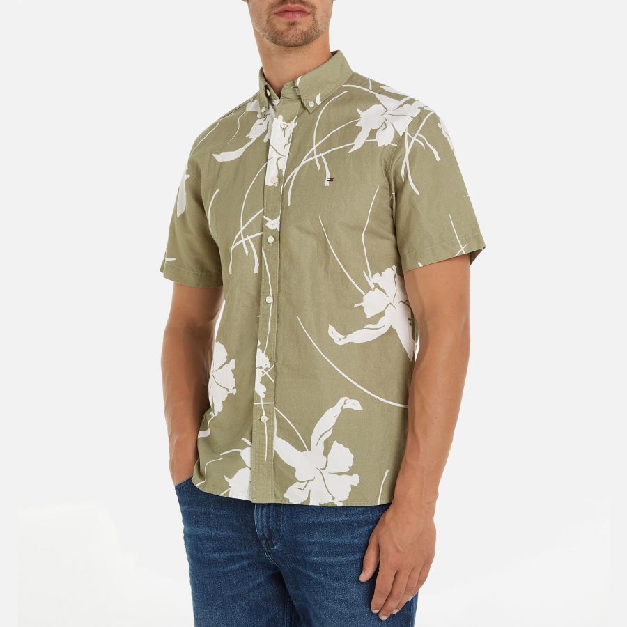 Tommy Hilfiger Tropical Print Organic Cotton Shirt - S