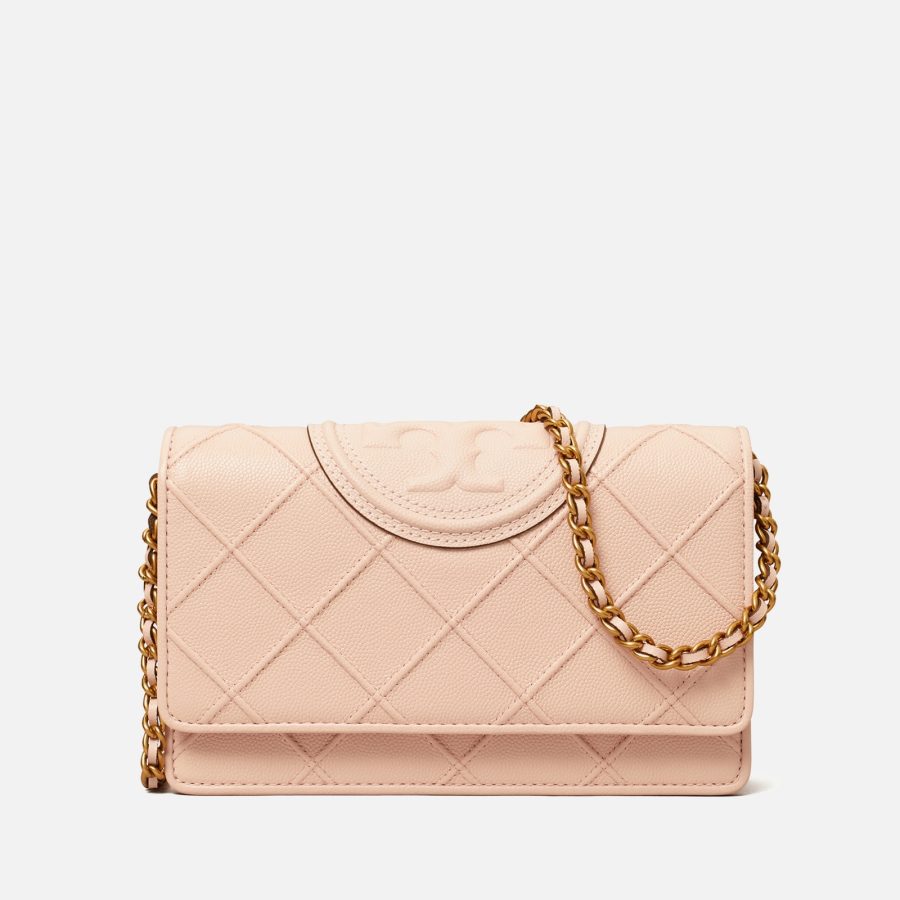 Tory Burch Fleming Quilted Chain Wallet