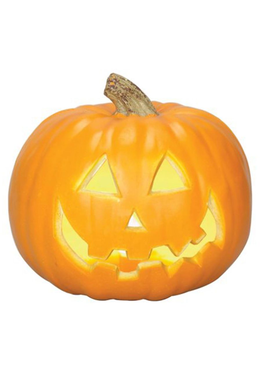 Traditional Light Up Pumpkin Decoration