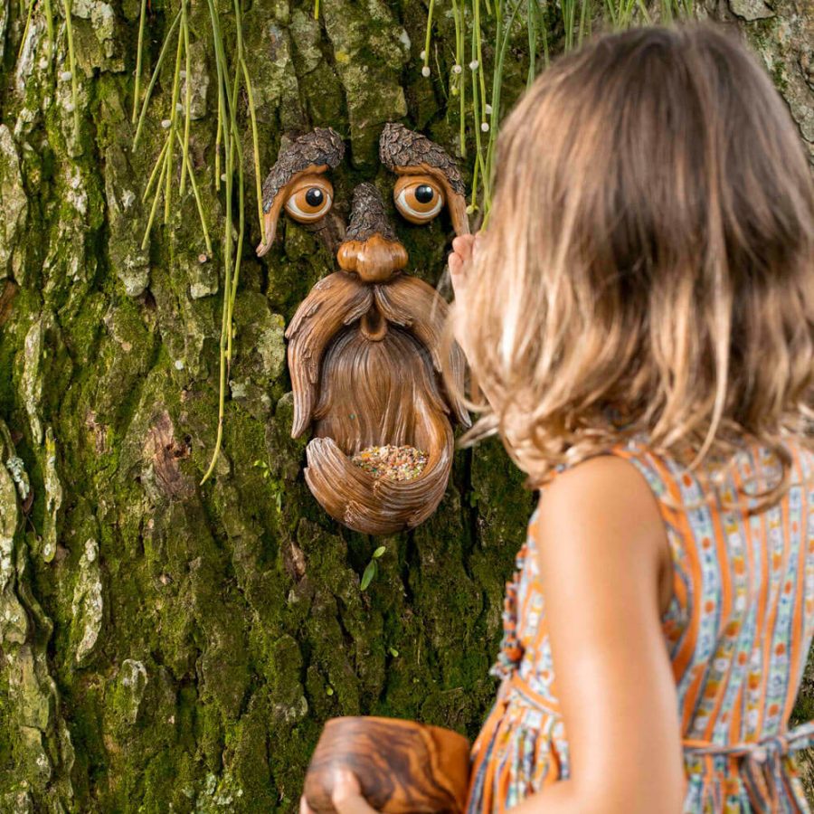 Tree Face Bird Feeder