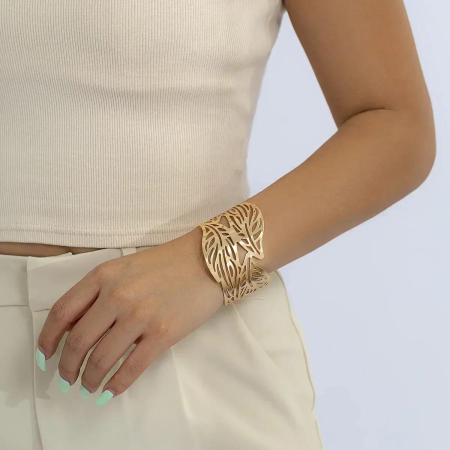 Tree Leaves Cuff Bracelet