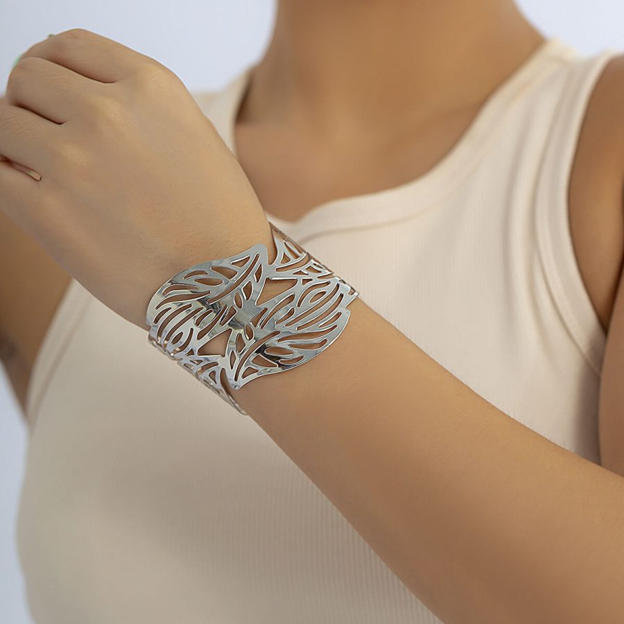 Tree Leaves Cuff Bracelet