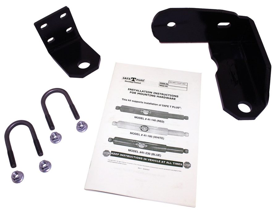 UNITED SAFTY E-353K14 Steering Stabilizer Bracket; With Part Number 25-305 Anchor Bracket/ Part Number 25-405 Tie Rod Bracket/ 5/16 x 1-1/8 Inch U-Bolt Kit; Refer To United Safety Application Guide For Proper Fitment