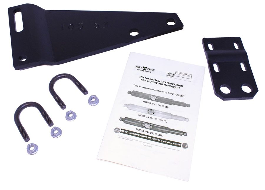 UNITED SAFTY W-104K1.5 Steering Stabilizer Bracket; With Part Number 55-104-5 Anchor Bracket/ Part Number 55-206 Tie Rod Bracket/ 3/8 X 1-3/8 U-Bolt Kit