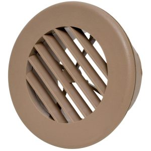 VALTERRA A103346VP A10-3346VP Light Brown Rotating Heat and A/C Register (4 INCH ID, 5-3/8 INCH OD)