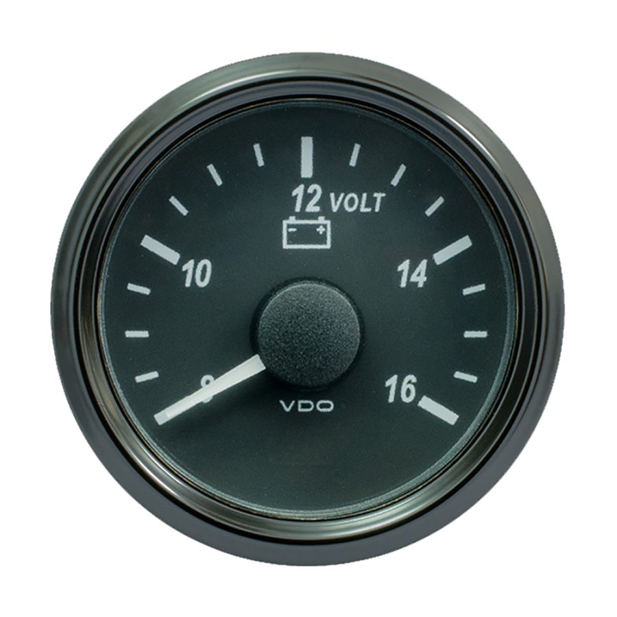 VDO A2C3832770030 SINGLEVIU 52MM (2-1/16 INCH) VOLTMETER FOR12V SYSTEMS