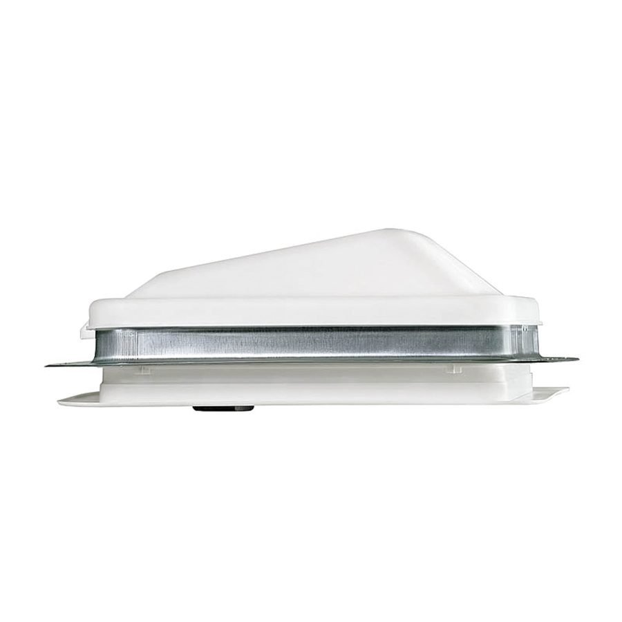 VENTLINE BV0554-01 Vent Cover 14 INCH x 14 INCH for Old Style Round Dome RV Roof Vents - White, Standard