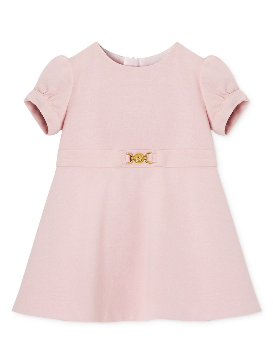 VERSACE BABY Girls Medusa '95 Short Sleeve Dress Pink