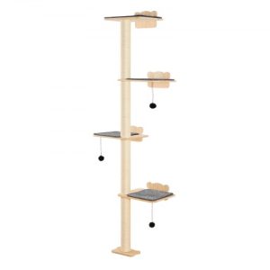 VEVOR Wall Mounted Cat Shelves Tree with Platform Tree-Shaped Cat Furniture Set