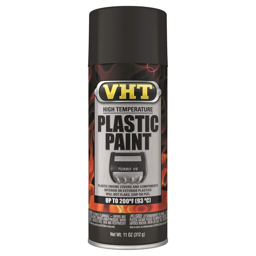 VHT SP820 HIGH TEMPERATURE PLASTIC PAINT 11 OZ. MATTE BLACK