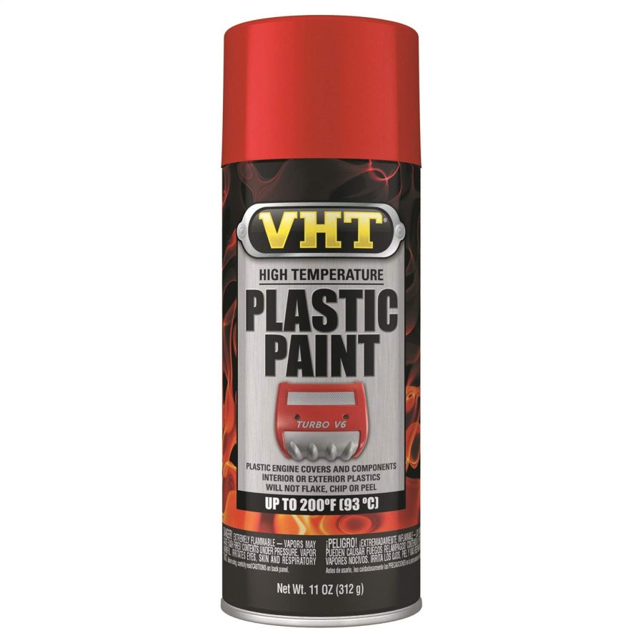 VHT SP821 HIGH TEMPERATURE PLASTIC PAINT 11 OZ. GLOSS RED