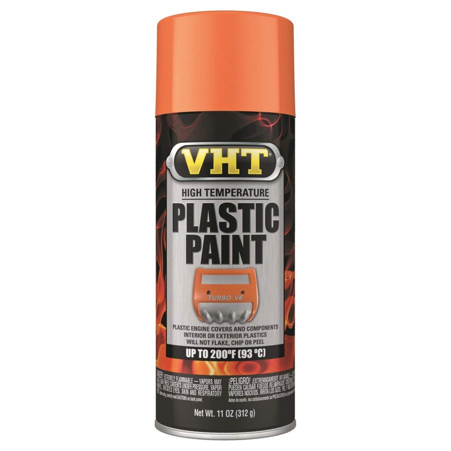 VHT SP823 HIGH TEMPERATURE PLASTIC PAINT 11 OZ. GLOSS ORANGE