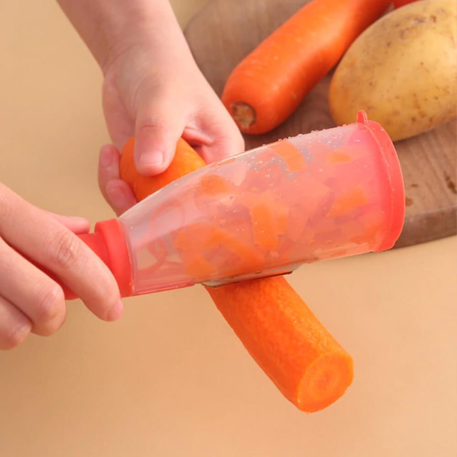 Vegetable Peeler With Storage