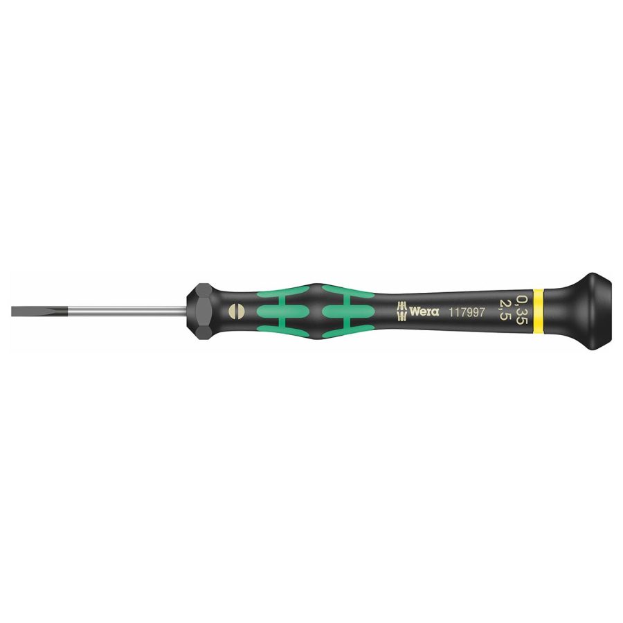 WERA 05118008001 Micro Electronics Precision Slotted Screwdriver - 2.5mm Head