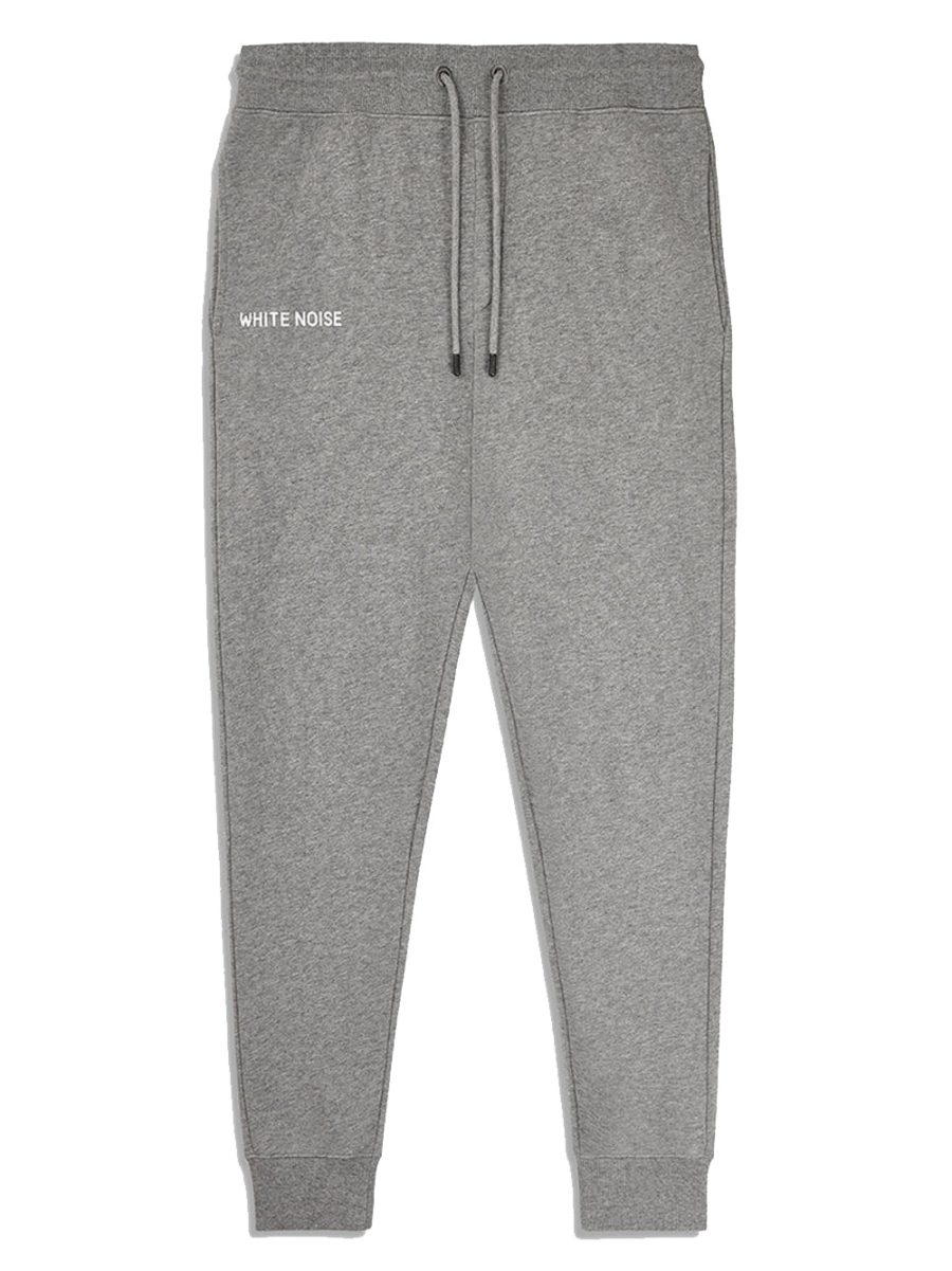 WHITE NOISE Classic Logotype Cotton Sweatpants Grey