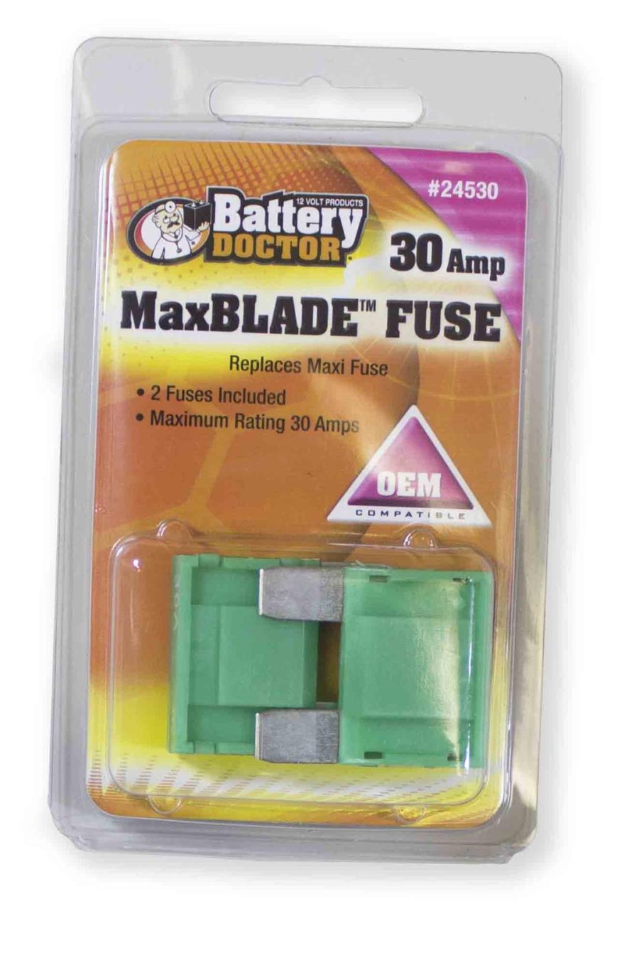 WIRTHCO 24530 Maxi Standard Blade Fuse-30A-Green-2Pcs