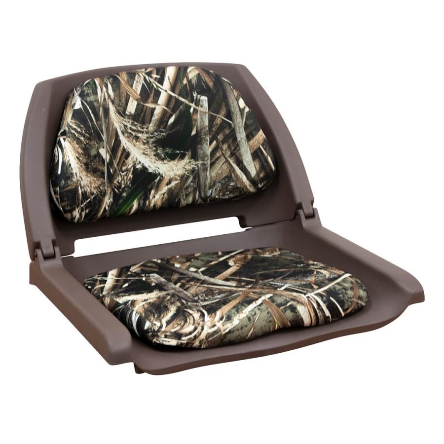 WISE 139CLSB733 8WD139CLS-B-733 Camo Padded Fold Down Seat, Max 5/Brown Shell, Realtree Max 5, Standard