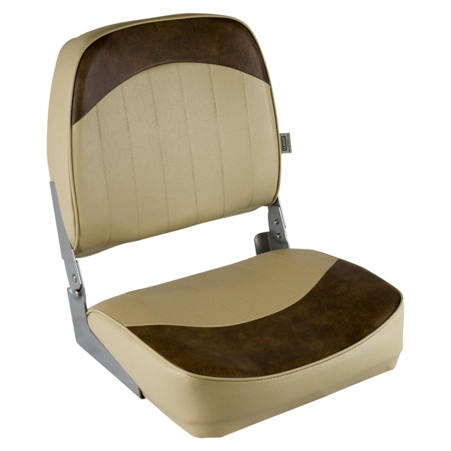 WISE D734PLS662 8WD734PLS-662 Standard Low Back Boat Seat, Sand/Brown