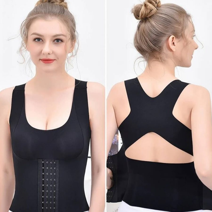 Waist Buttoned Bra Shapewear