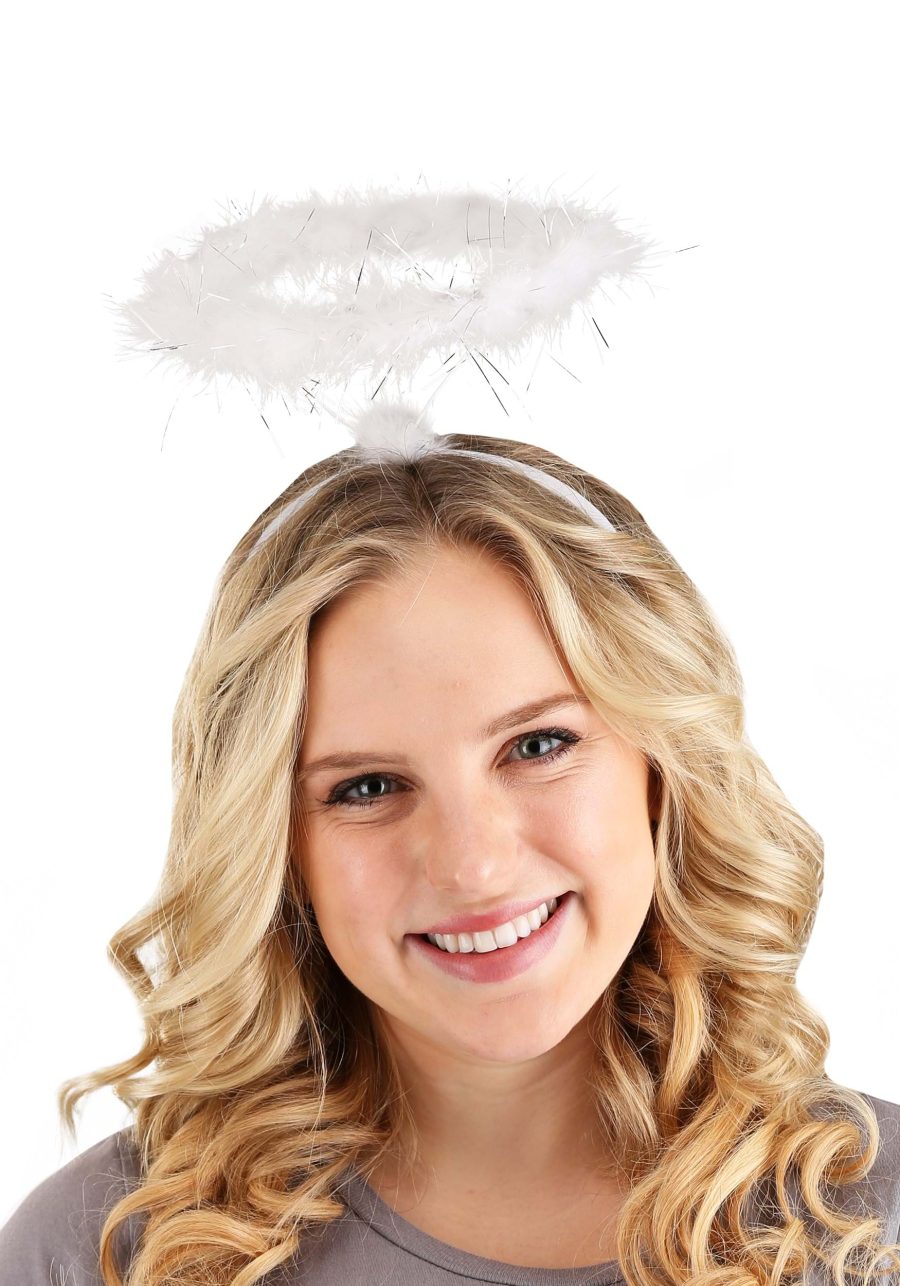 White Angel Halo Costume Headband