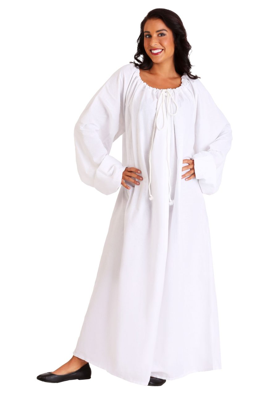 White Renaissance Chemise Costume for Women