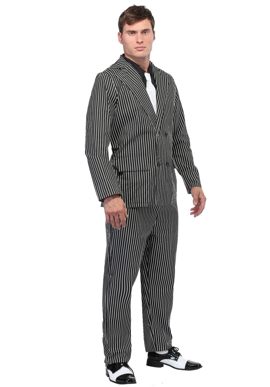 Wide Stripe Plus Size Gangster Costume