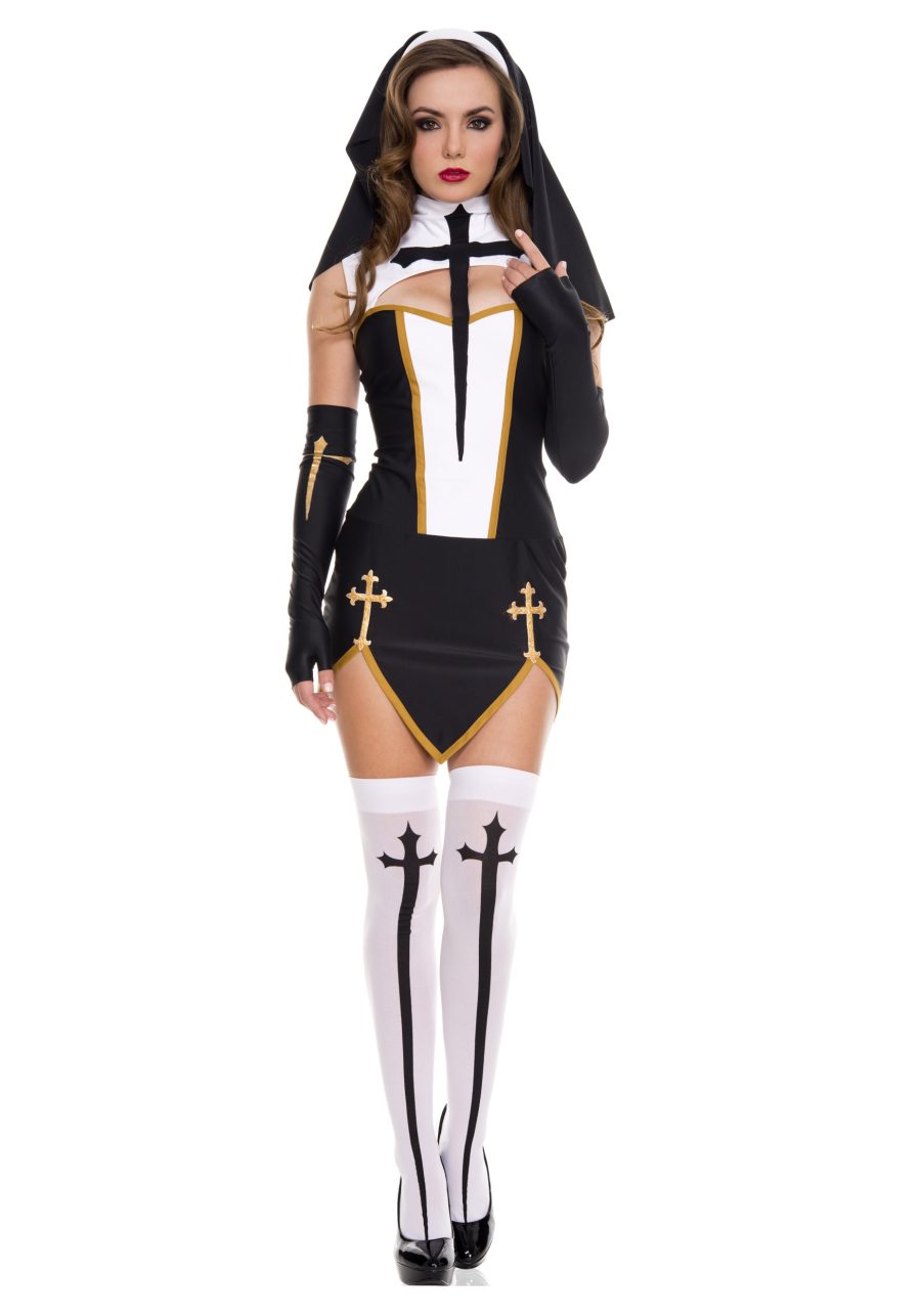 Women's Bad Habit Nun Costume