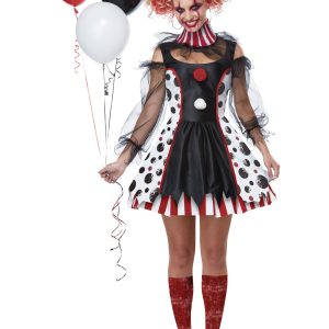 Women's Creepy Clown Costume