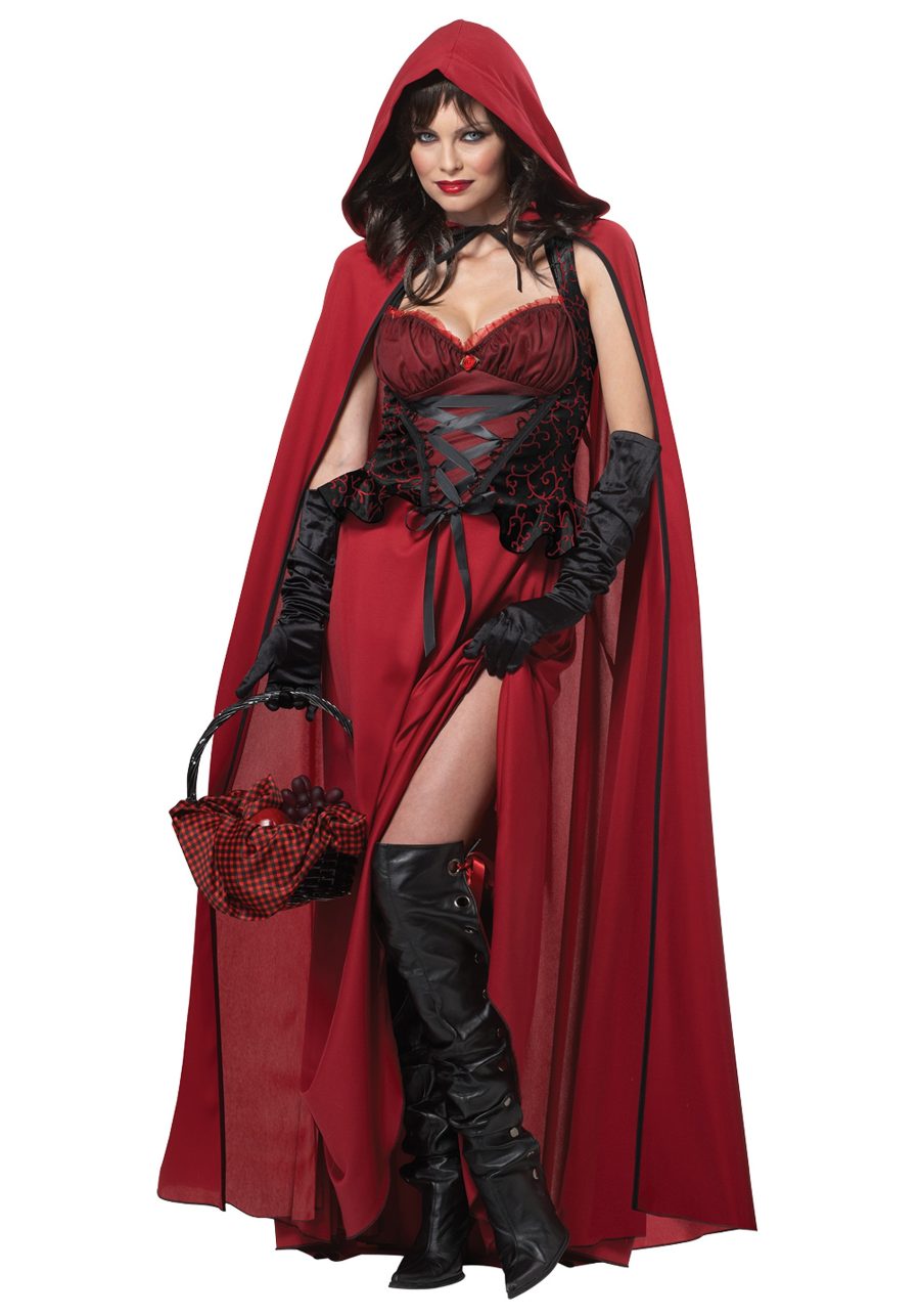 Women's Dark Sexy Red Riding Hood Costume