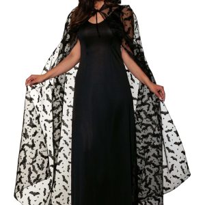 Women's Embossed Bat Adult Cape