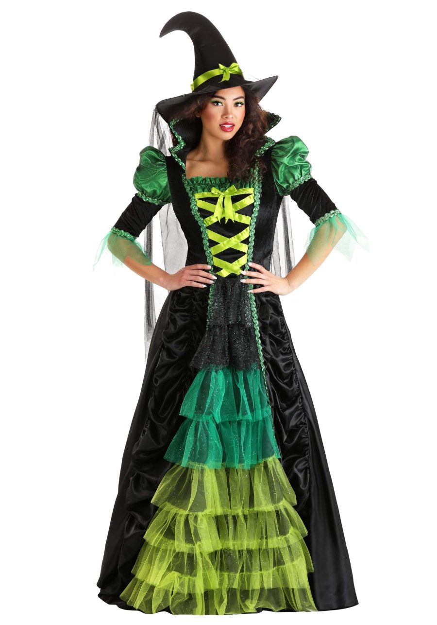 Women's Enchanted Green Witch Costume