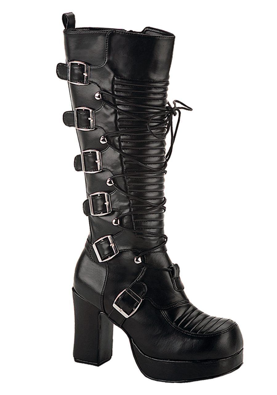 Women's Gothic Buckle Boots