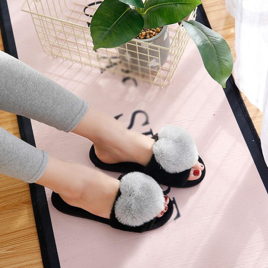 Women's Indoor & Outdoor Heart Slippers