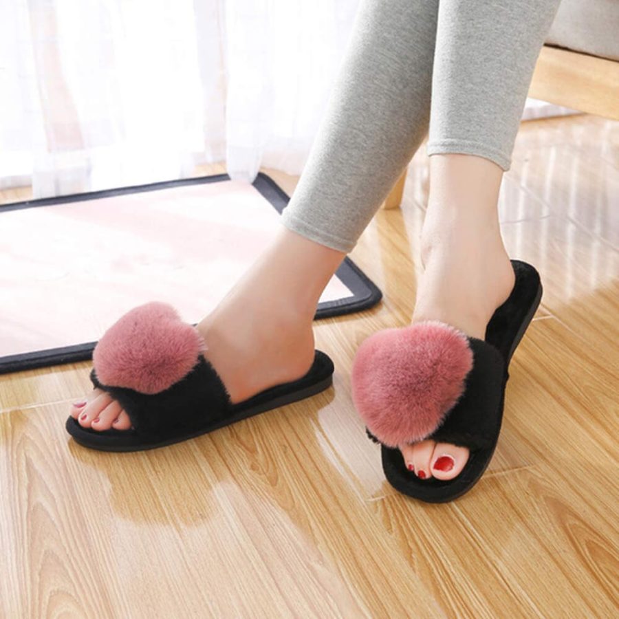 Women's Indoor & Outdoor Heart Slippers