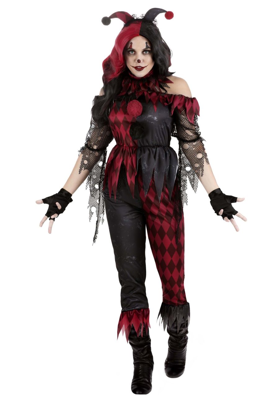 Women's Jinxed Jester Clown Costume