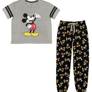 Women's Mickey Classic Varsity Tee & Jogger Set