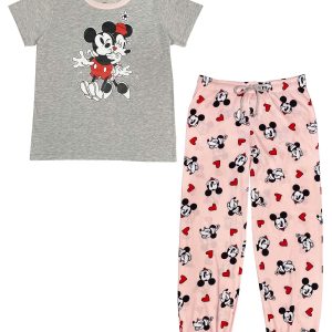 Women's Mickey & Minnie Smooch Tee & Jogger Set