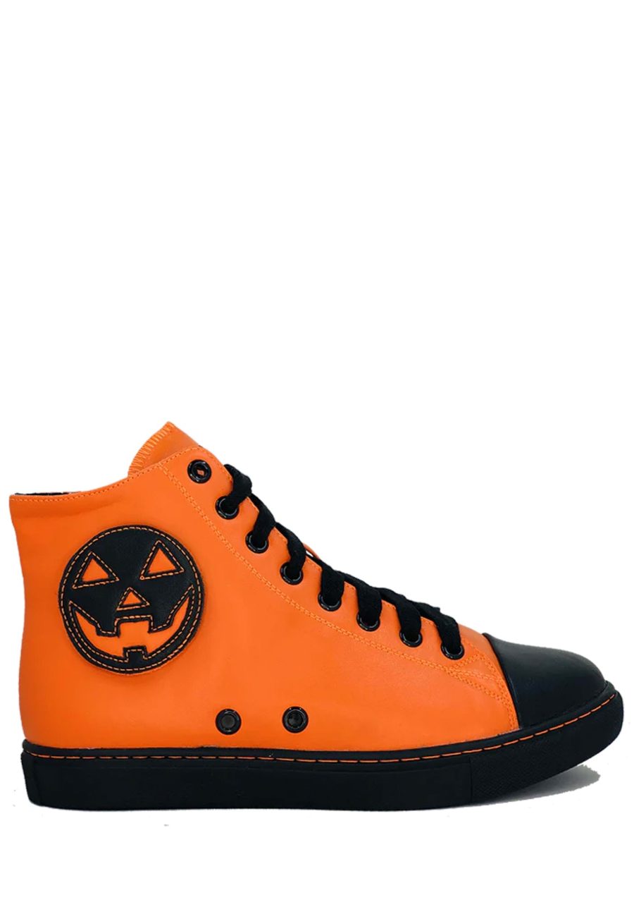 Women's Orange Pumpkin Chelsea Jack High Top Sneaker