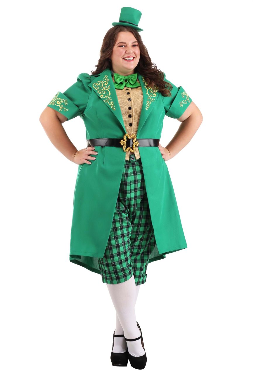 Women's Plus Size Charming Leprechaun Costume