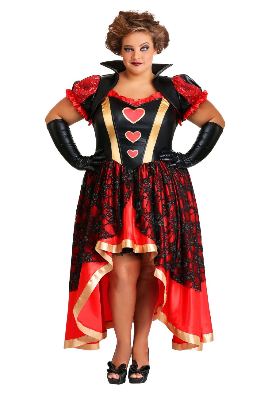 Women's Plus Size Dark Queen of Hearts Costume