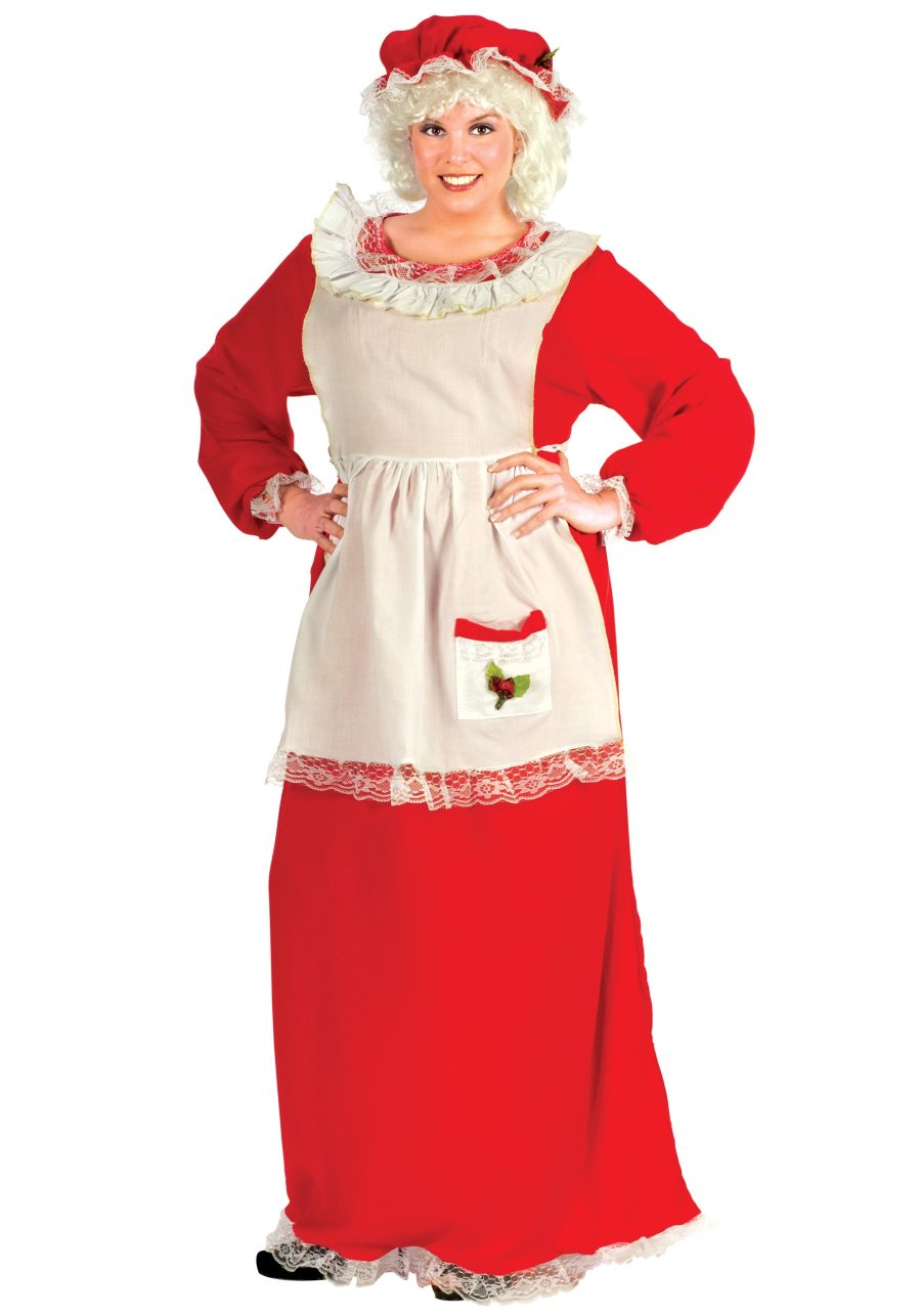 Women's Plus Size Mrs. Claus Costume