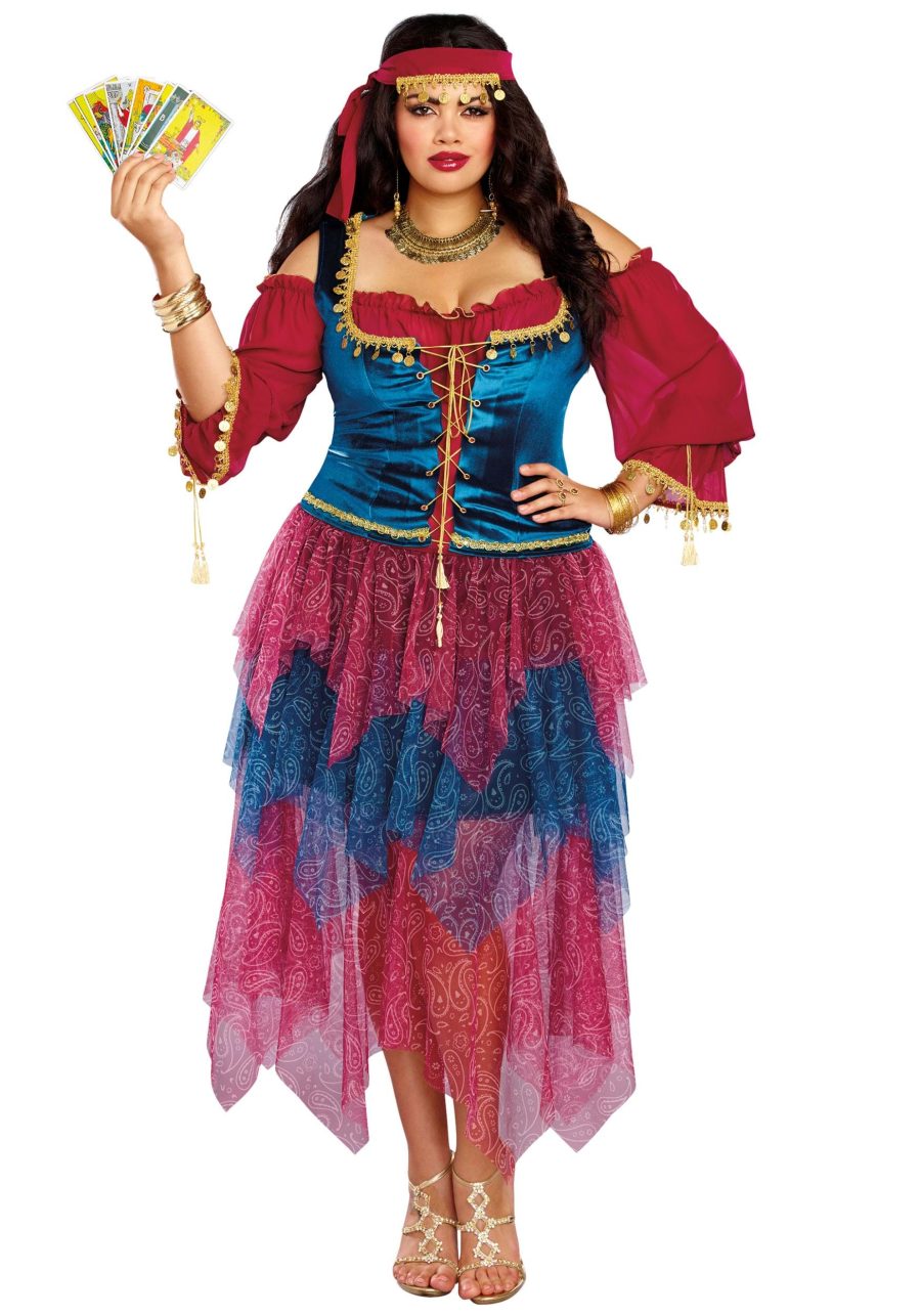 Women's Plus Size Mystical Fortune Teller Costume