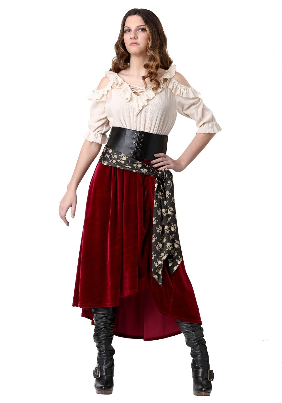 Women's Plus Size Roving Buccaneer Costume