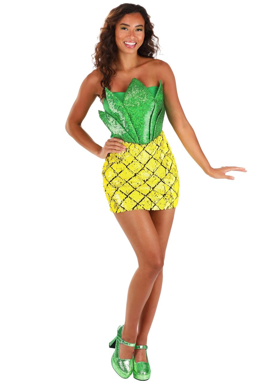 Women's Sequin Pineapple Costume Dress