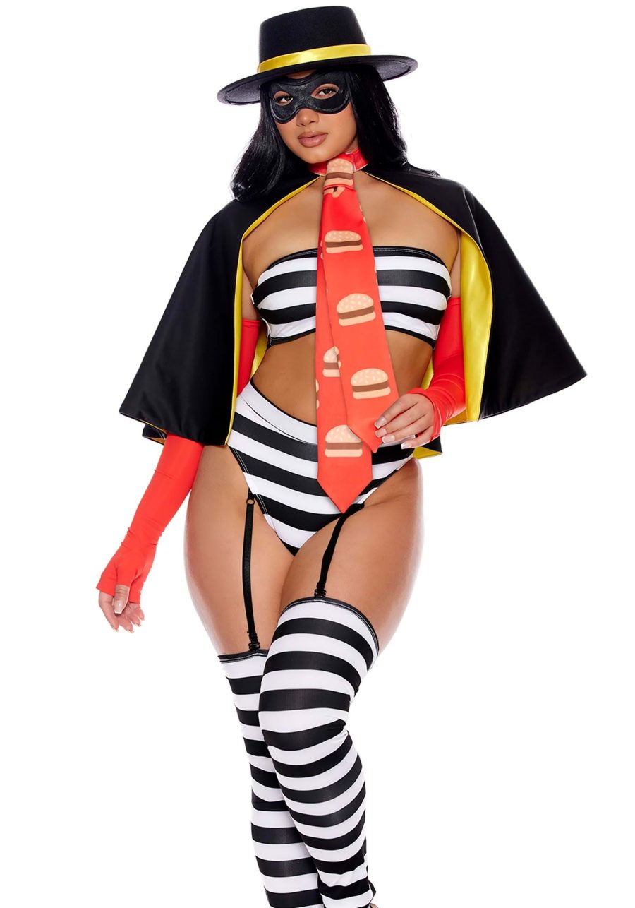 Women's Sexy Burger Burglar Costume