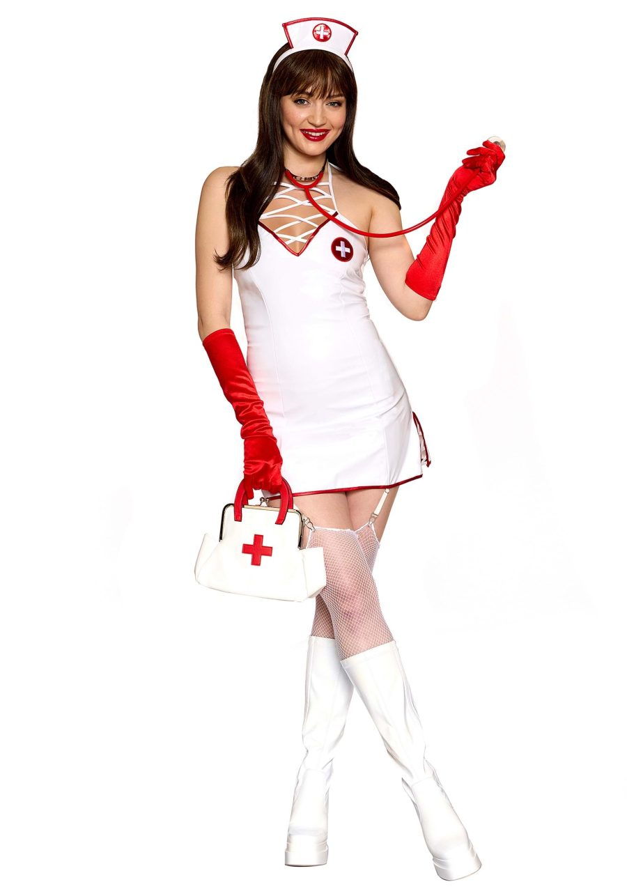 Women's Sexy Strappy Nurse Costume