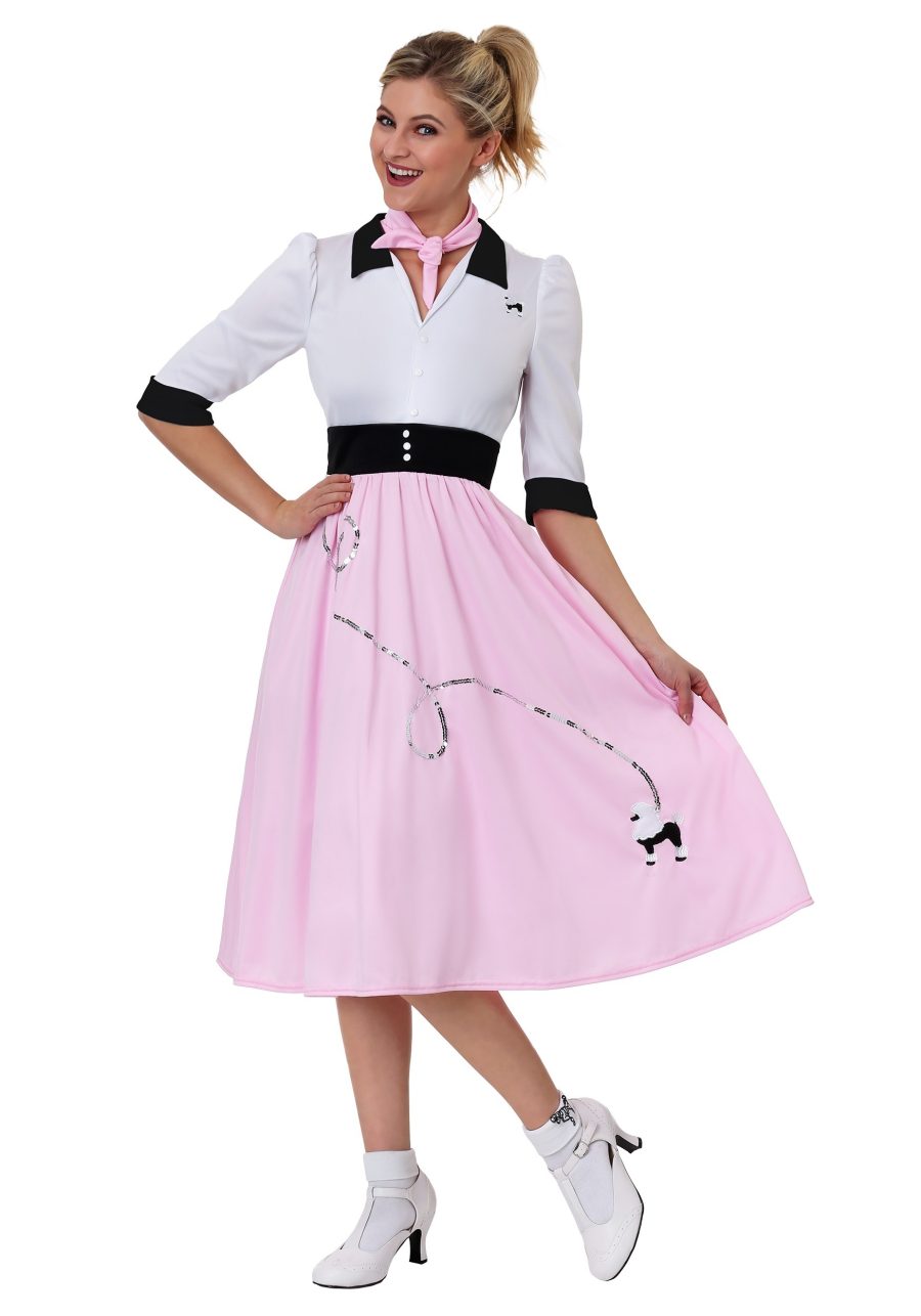 Women's Sock Hop Sweetheart Costume Dress