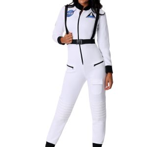 Women's White Astronaut Costume