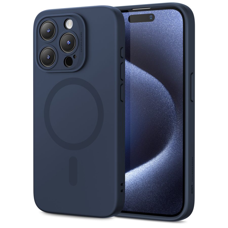 iPhone 15 Pro Cloud Soft Case (HaloLock) Dark Blue