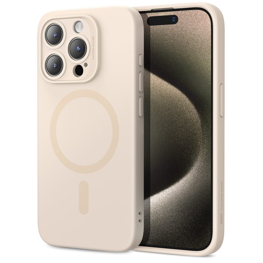 iPhone 15 Pro Cloud Soft Case (HaloLock) Light Tan